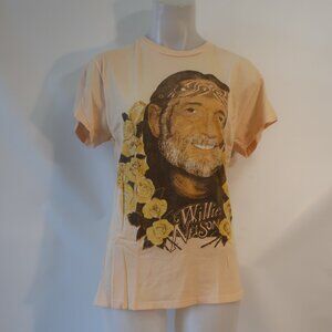 NWT MadeWorn (Item-119) Pink Multicolor Willie Nelson Graphic T-Shirt Top XS